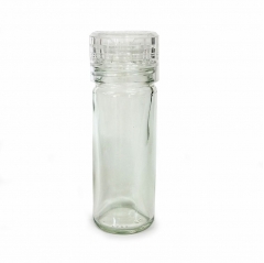 77 x salt, spice, herb grinder - 100ml glass jar with adjustable grinder top 